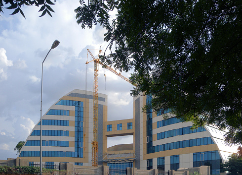 N'Djamena, Chad: the Ministry of Foreign Affairs modern building on Rue Brosset - Ministère des Affaires Etrangères, de l'Intégration Africaine, de la Coopération Internationale et de la Diaspora