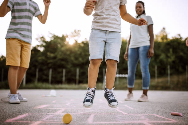istock Hopscotch fun for whole family 1168485439