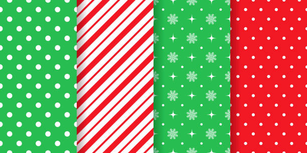 ilustraciones, imágenes clip art, dibujos animados e iconos de stock de patrón sin costuras de navidad. ilustración vectorial. navidad, nuevo año textura geométrica. - christmas pattern striped backgrounds