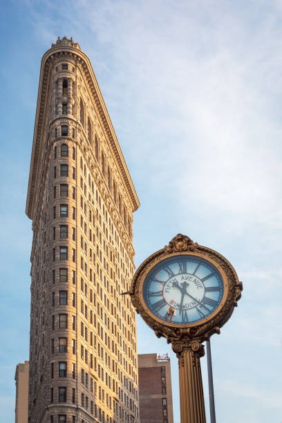 istock The Flatiron Building and Tiffany's Clock 1168496551