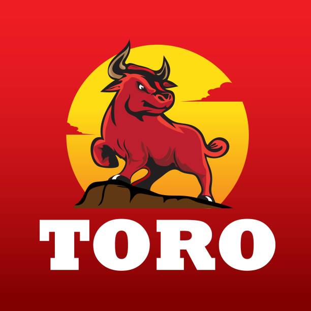 Bull logo. Red Bull vector  illustration