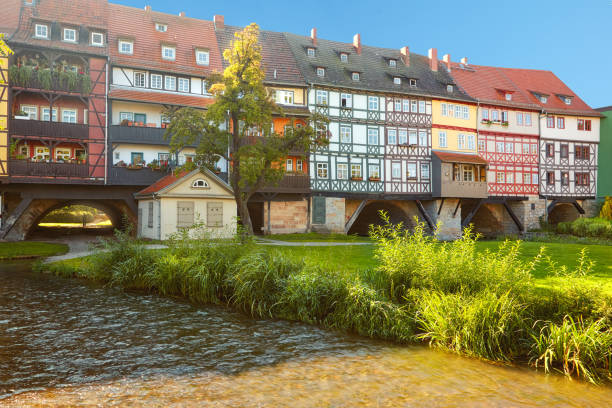 istock Bridge Kramerbrucke in Erfurt, Thuringia, Germany 1168504215
