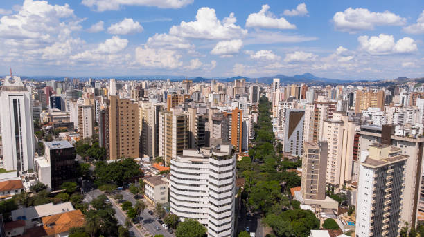 Brazil Aerial Photos - Belo Horizonte Aerial image of Belo Horizonte taken in 2018 belo horizonte photos stock pictures, royalty-free photos & images