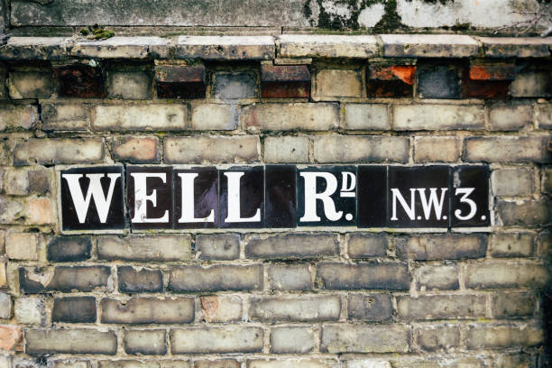 istock Well Road name sign, London 1168513824