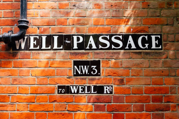 istock Well Passage name sign, London 1168513826