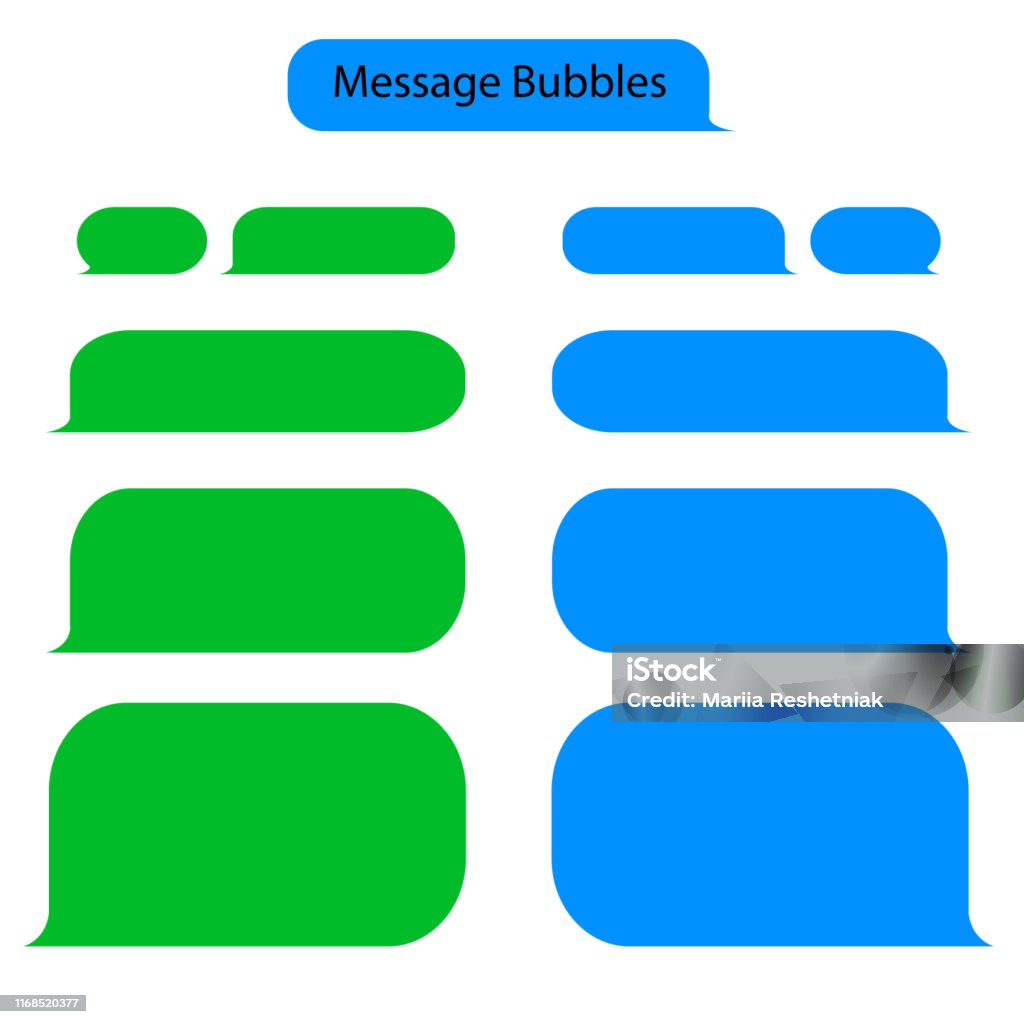Message Bubble Chat For Text Sms Chat Messenger At Bubble Form In Flat
