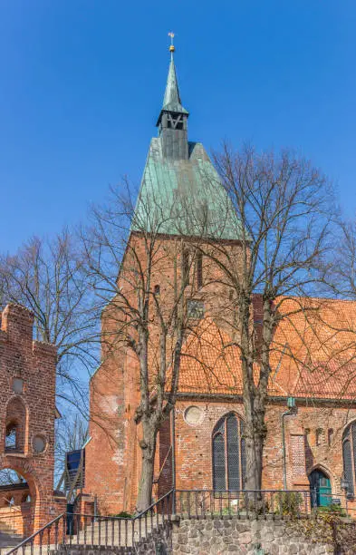 St. Nicolai church at the market square of Molln, Germany