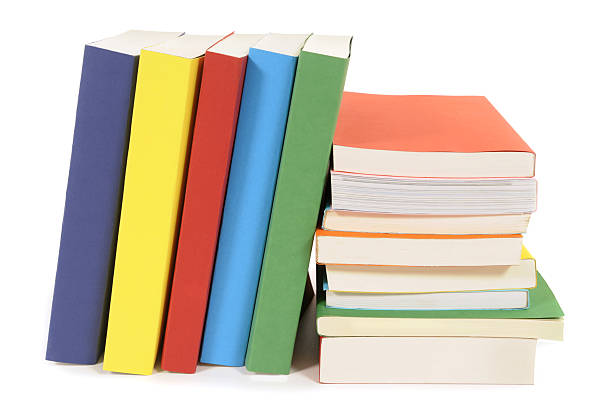 istock Set of colorful paperback books 116852576
