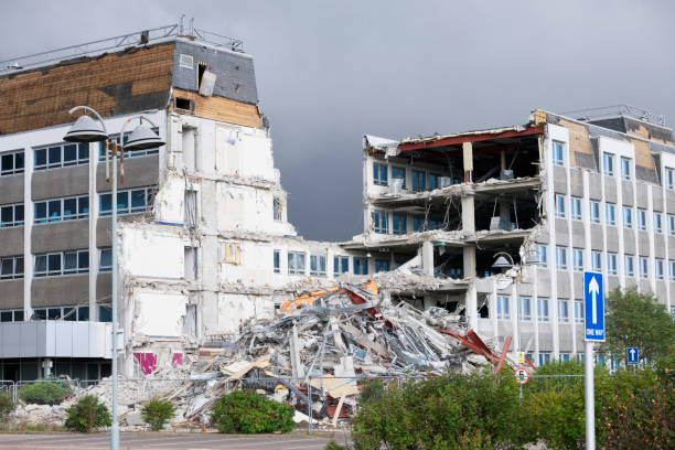 istock Demolition of hotel collapse following bomb blast explosion 1168531702