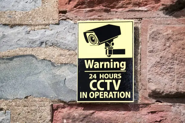 Warning CCTV in operation 24 hours sign uk