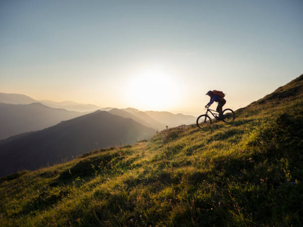 istock A mountain biker riding in the mountains. 1168532063