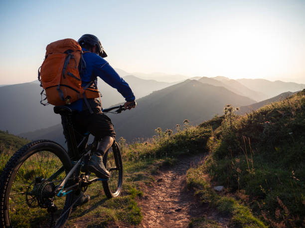 istock Mountain biker preparing to riding in mountain 1168532064