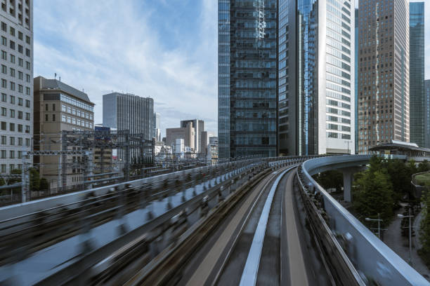 istock Cityscape from monorail sky train in Tokyo 1168534866
