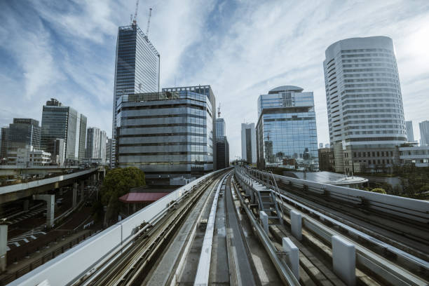 istock Cityscape from monorail sky train in Tokyo 1168535592