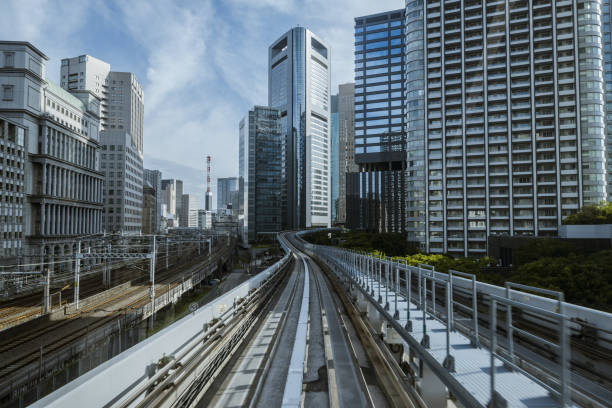 istock Cityscape from monorail sky train in Tokyo 1168535622