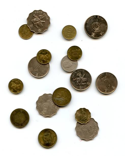 istock Hong Kong Dollar coins collection set isolated on white background 1168536836