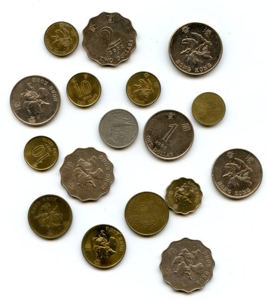 istock Hong Kong Dollar coins collection set isolated on white background 1168537720