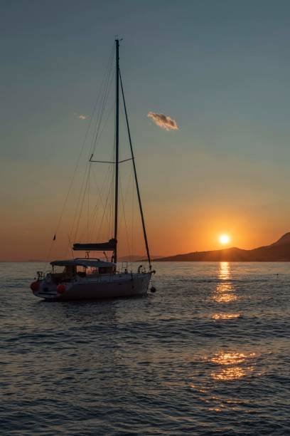 istock Golden sunset at Adriatic sea 1168537963