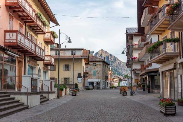istock Cortina town in Italy in summer 1168540345