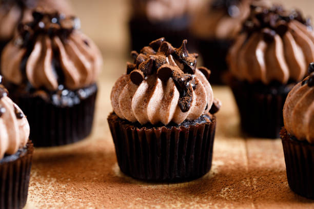 istock Homemade sweet chocolate cupcakes 1168544753