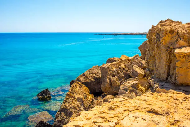 Photo of beautiful sea and nature near cavo greco protoras cyprus