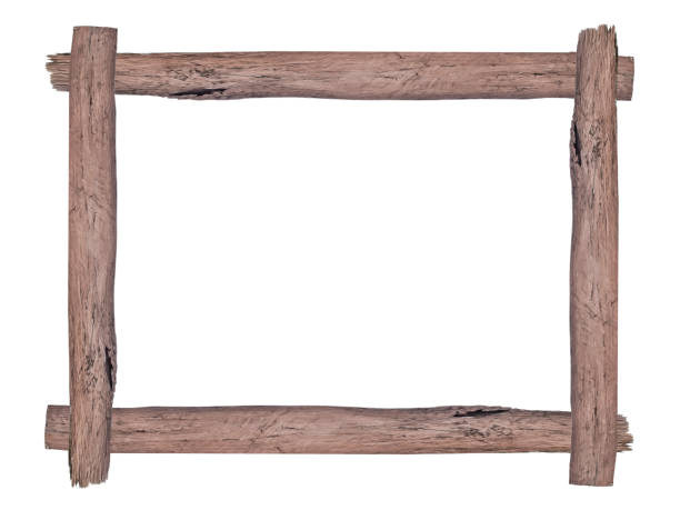 istock Wooden picture frame isolated on white background. with clipping path. 1168546638