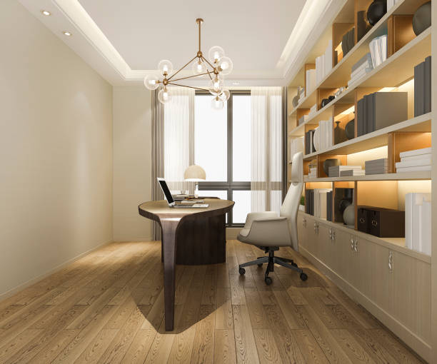 istock 3d rendering luxury business meeting and working room in home office 1168551839