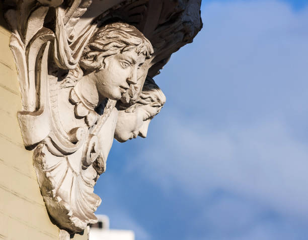 Buenos Aires, Argentina - September 20, 2015: Architectural detail of the Teatro Colon window in Buenos Aires downtown.