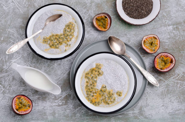 istock Dairy dessert chia seeds 1168556383