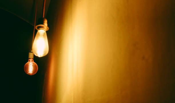 istock Light of old lamp in a creepy room 1168557438