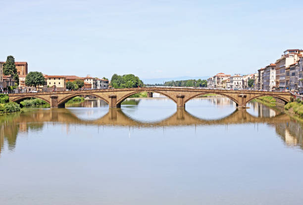 istock impressive reflections at Arno river Florence city Italy 1168559923
