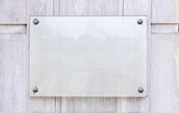 istock Blank transparent sign plate mockup 1168559991
