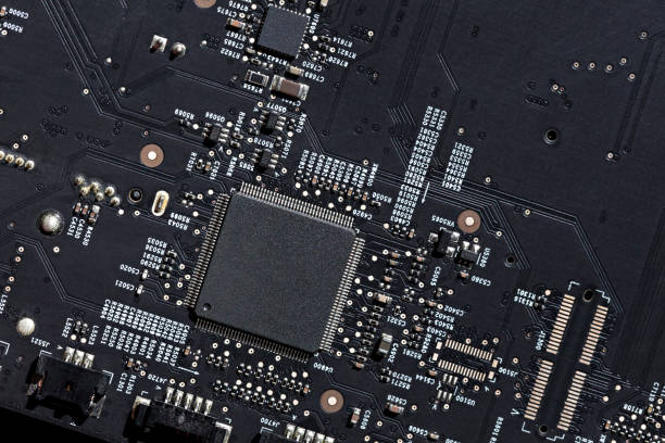 istock Close up of an electric circuit board. Microelectronics engineering technology 1168560869