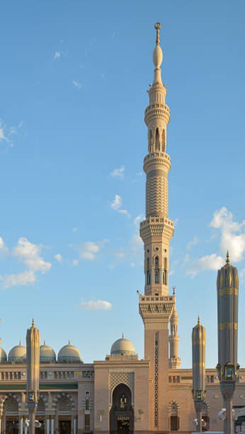 Minaret Of The Nabawi Mosque Almasjid Annabawi Stock Photo - Download Image  Now - Al-Masjid an-Nabawi, Al Madinah, Al-Haram Mosque - iStock