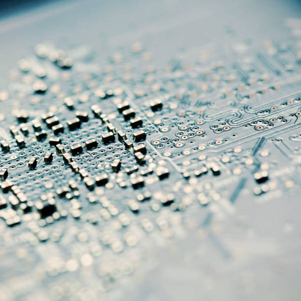 istock Close up of an electric circuit board. Microelectronics engineering technology 1168561510