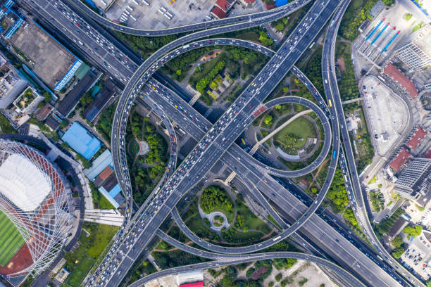 istock highway junction from direct above aerial view 1168564898