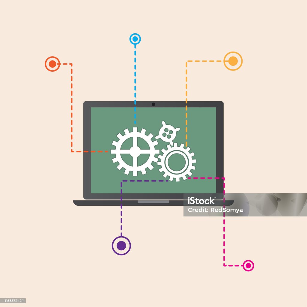 Com Web Computer Web Pc Stock Illustration - Download Image Now - Communication ...