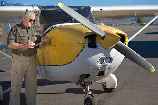 Preflight Checklist stock photo