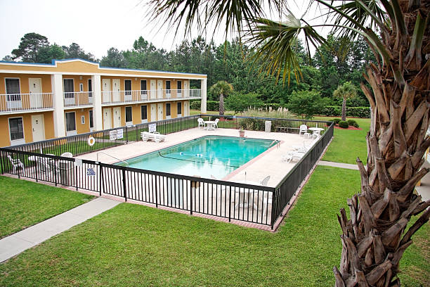 모텔 데이터풀 - motel swimming pool resort swimming pool tourist resort 뉴스 사진 이미지