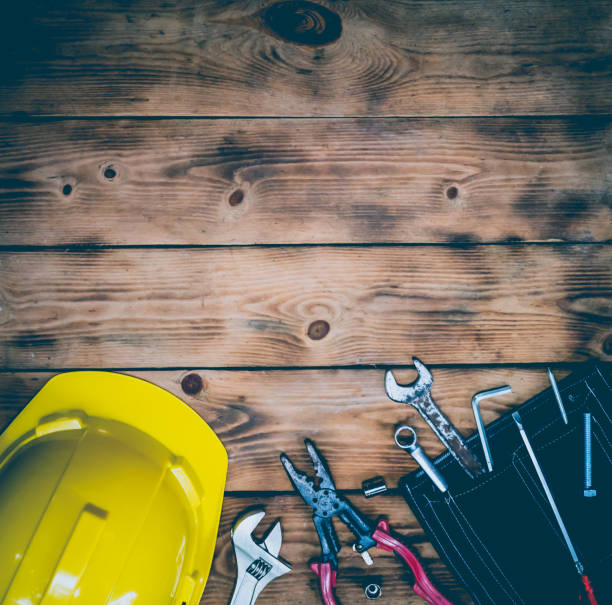 istock Happy Labor day concept and background. Engineer and worker tools. Public holiday in America and USA. 1168586235