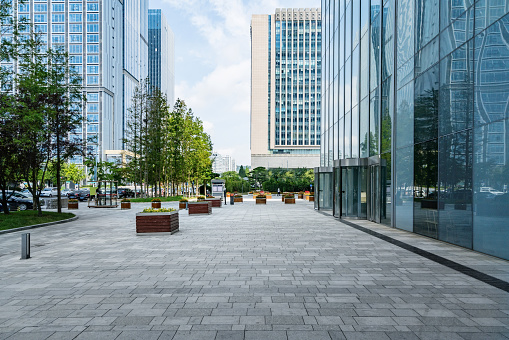 office buildings in Qingdao Financial Street, Shandong Province, China