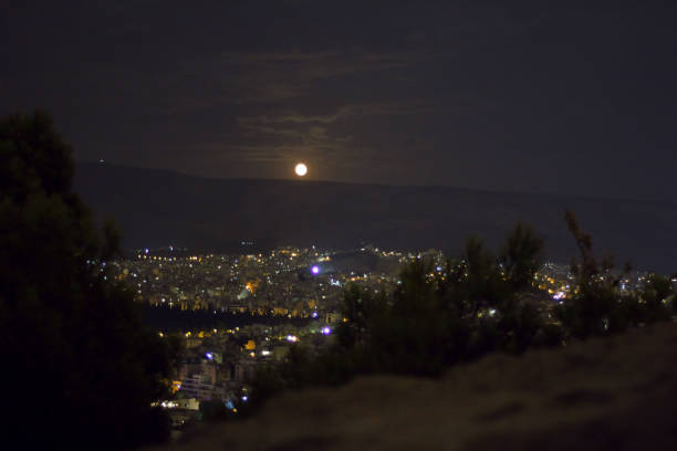 istock Athens full moon of August Panorama 1168591968