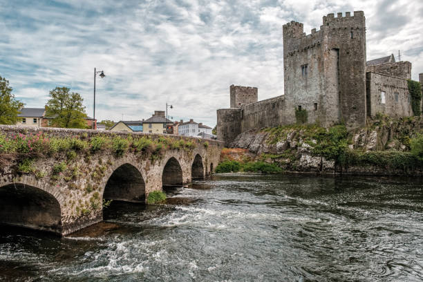 Cahir Castle in County Tipperary in Ireland stock photo
