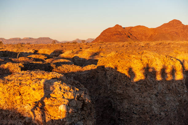 istock Red glowing desert rocks at Sesriem 1168602905