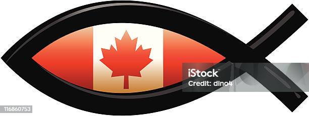Icthys Of Canada Stock Illustration - Download Image Now - Canada, Canadian Flag, Christianity