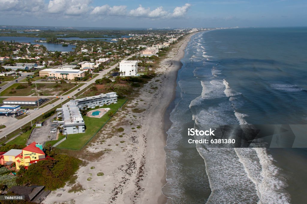 Cocoa Beach Florida Aerial view Cocoa Beach Florida Cocoa Beach Stock Photo