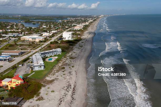 Cocoa Beach Florida Stock Photo - Download Image Now - Cocoa Beach, USA, Aerial View