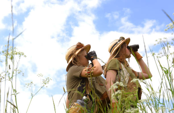 istock Young Girls On Safari 1168611471