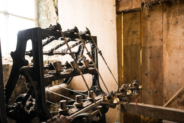 istock Disused machinery once used for creating tweed cloth 1168613100