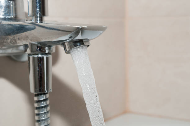 istock Running water from faucet close up 1168620348